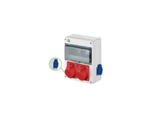 Rozdzielnica budowlana RS-10 10-mod. 2x2P+Z, 2x16A/5P, IP54 bez zabezpieczeń 6226-00