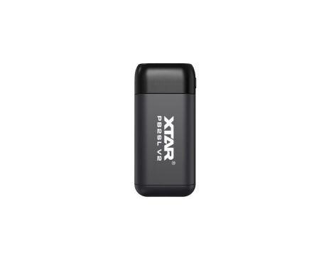 Ładowarka / power bank do akumulatorów cylindrycznych Li-ion 18650 / 20700 / 21700 Xtar PB2SL V2 czarny