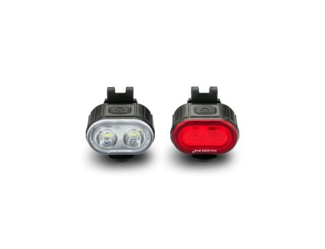 Zestaw ładowalnych lamp rowerowych LED Falcon Eye Twins FBS0071