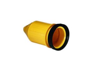 Wodoodporna osłona wtyczki - Marinco 32A z żółtym gwintowanym pierścieniem