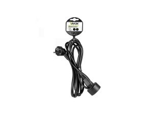 Przedłużacz elektryczny 1 gn+0 5m czarny VA0310-5B Vayox