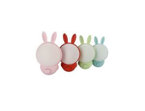 Lampka wtykowa królik, 1W, 30lm, IP20, 2CCT, BUNNY (kolor losowy: różowy/niebieski/zielony/czerwony) HOROZ