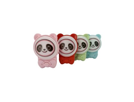 Lampka wtykowa panda, 1W, 30lm, IP20, 2CCT ANDY (kolor losowy: różowy/niebieski/zielony/czerwony) HOROZ