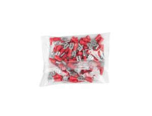 Konektory izolowane żeńskie 0,5-1,5mm2 4,8mm czerwone 100 szt. VA0385 Vayox