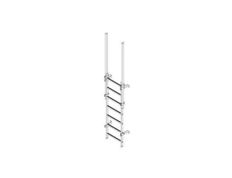 Drabina Ewakuacyjna Aluminiowa, Pionowa, Zestaw 2,830m uchwyt 16cm CRYNOLINE