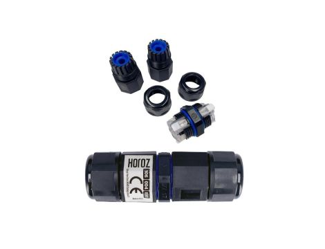 Konektor kablowy Mufa hermetyczna IP68, prosty, 0.5-2.5mm, 16A, 250V HOROZ