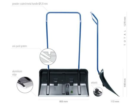 PROSPERPLAST ŁOPATA PODWÓJNA ARCTIC ECO 80cm