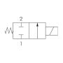 Zawór elektromagnetyczny membranowy 2/2 NC, G 3/8, EPDM, 0-18 bar, DN14, 220V AC, normalnie zamknięty - 5