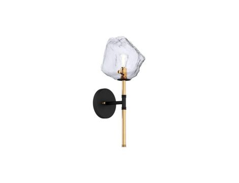 Kinkiet lampa ścienna ROCK kolor czarny/złoty metal/szkło, G9 IP20 W0488-01D-SEAC Zuma Line