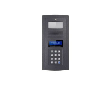 Panel OP-255-G Optima Moduł zewnętrzny audio, klawiatura, podświetlana wizytówka, system jednowejściowy, kolor grafit