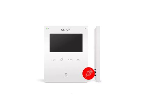OP-VM5 Monitor głośnomówiący Optima - ekran 4,3, kolor biały, zasilanie 15 VDC