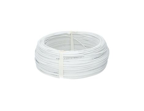Kabel alarmowy SCYY 4x0,22mm2 biały 150V domofonowy linka Technokabel /500m/