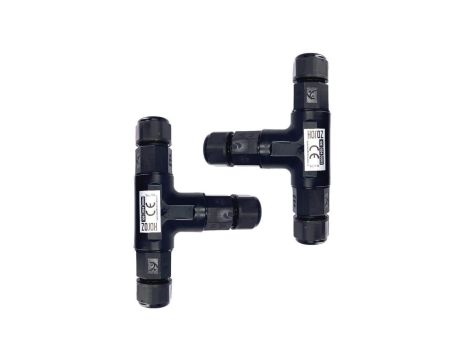 2x Konektor kablowy Mufa hermetyczna, IP68, trójnik, 0.5-2.5mm, 16A, 250V HOROZ