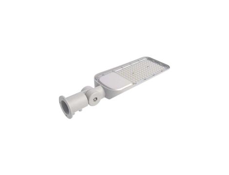 Oprawa, lampa uliczna LED SMD 50W 5740lm 6500K IP68 szara z regulowanym uchwytem barwa CW biała zimna V-TAC SAMSUNG VT-59ST-N
