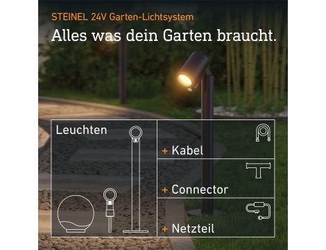 Oprawa ogrodowa wbijana SPOT WAY GARDEN 24V SC LED z czujnikiem 7,84W 363lm 1800-4000K RGBWW  IP65  IK03 antracyt / aluminium - 2