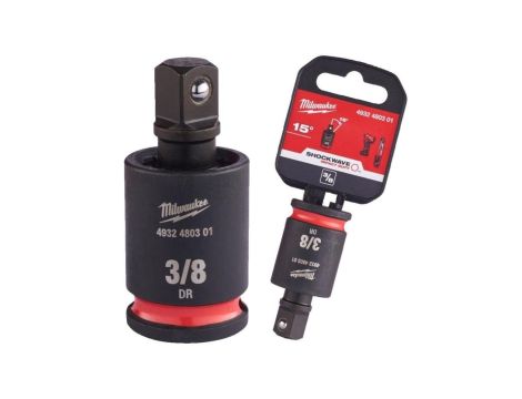 Adapter przegub kątowy do kluczy udarowych 3/8 SHOCKWAVE MILWAUKEE