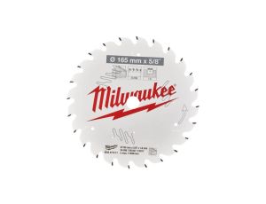 Tarcza pilarska do drewna 165mm x 15,87 mm 24 zęby MILWAUKEE