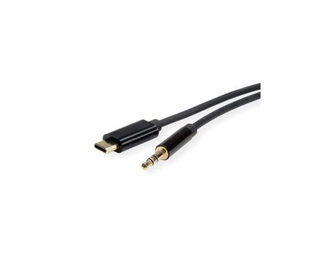 Adapter ROLINE Kabel USB typu C - 3,5 mm audio, męski/żeński, zwart, 3 m