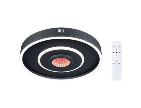 Plafoniera SPACEGLOW Four LED 3D DIM TunW RGB rainbow 22W 1200lm 3000-6500K pilot 230V czarny mat / metal / tworzywo - 6