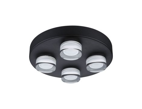 Oprawa ścienna/sufitowa łazienkowa KAME 4x4.2W 2000lm IP44 3000K 230V czarny mat / metal / akryl - 6