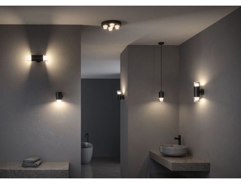 Oprawa ścienna łazienkowa KAME 5W 320lm IP44 3000K 230V czarny mat / metal / akryl - 7