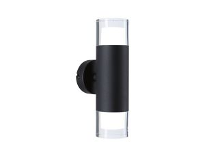 Oprawa ścienna/sufitowa łazienkowa KAME 2x4W 2x460lm IP44 3000K 230V czarny mat / metal / akryl - image 2