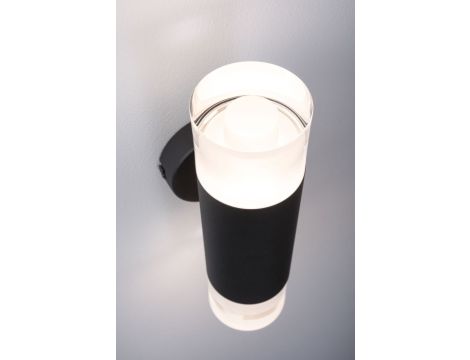 Oprawa ścienna/sufitowa łazienkowa KAME 2x4W 2x460lm IP44 3000K 230V czarny mat / metal / akryl - 6