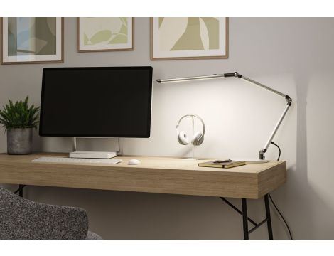 Lampka biurkowa FLEXBAR LED 9.5W DIM 700lm 3000/4000/6500K 230V srebrny mat / aluminium - 5