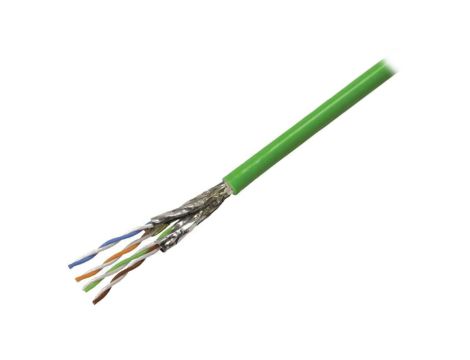 Przewód miedziany HAR PROFINET Typ A Cat6A 4x2xAWG 23/1 PVC 100m kat. 6 klasa E do 500MHz zielony