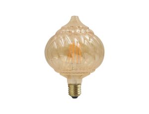 Żarówka LED E27 BC125 450lm 4W 2700K Ciepła 320 Filament GOLDLUX (Polux) Vintage Amber Dekoracyjna