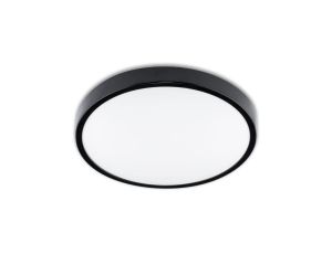 Plafon LED Lampa Sufitowa Natynkowa Łazienkowa 18W 4000K IP44 ZOE Czarna 30cm