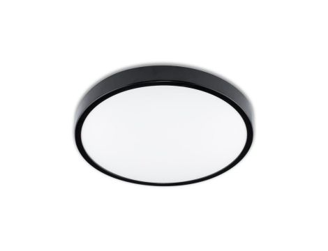Plafon LED Lampa Sufitowa Natynkowa Łazienkowa 18W 4000K IP44 ZOE Czarna 30cm