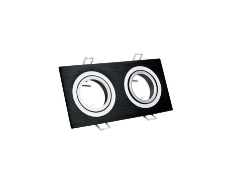 Oprawa sufitowa PODWÓJNA SOUTH OPAL GOLDLUX CZARNY GU10