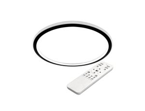Lampa sufitowa Plafon LED LVT żyrandol 66W 3000K-6500K czarny + pilot