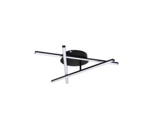 Lampa sufitowa geometryczna Plafon LED żyrandol 27W 4000K czarny