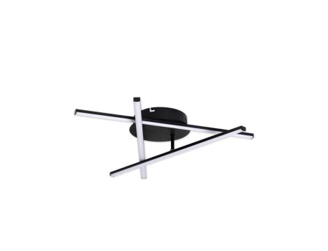 Lampa sufitowa geometryczna Plafon LED żyrandol 27W 4000K czarny