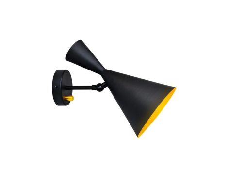 Kinkiet Lampa Ścienna Reflektor do LED MODERN W306-C Czarno-Złoty - GOLDLUX