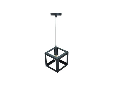 Lampa Wisząca Sufitowa Geometryczna IL MIO SWEDEN 1xE27 Czarna - GOLDLUX (Polux)