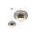 Lampa wisząca sufitowa JULIA szklana chrom kryształki 5x E14 GOLDLUX