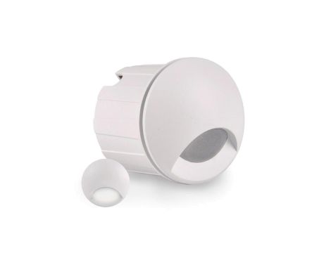 Lampa oprawa schodowa podtynkowa LED ogrodowa biała 3W 20lm 4000K Q1 GOLDLUX