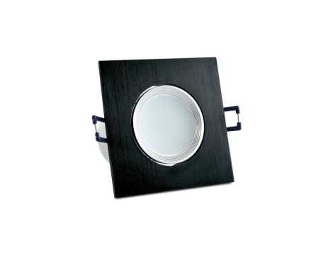 Oprawa podtynkowa ruchoma kwadratowa LED czarna 6W 500lm 6400K GOLDLUX