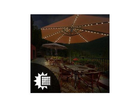 Girlanda solarna ogrodowa ozdobna Lampki pod parasol 3,8m 6500K GOLDLUX