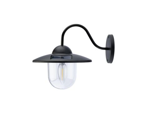 Kinkiet elewacyjny solarny DALI LED czarny 3000K ciepła GOLDLUX