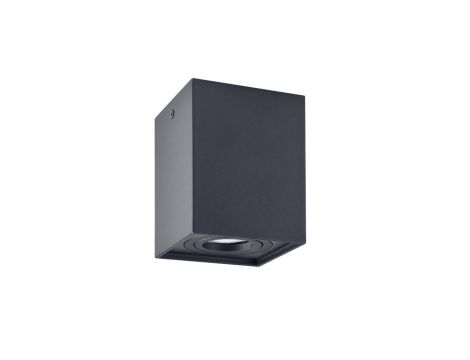 Oprawa sufitowa natynkowa Hadar Q1 1xGU10 ruchoma kwadrat czarna