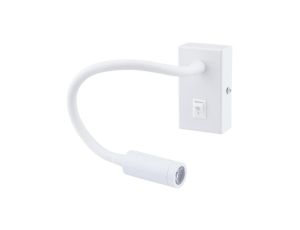 Lampa Ścienna LED LVT Elastyczny Kinkiet do Czytania LEO 3W 4000K Biały