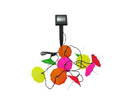 Girlanda Solarna LED PARASOLKI ogrodowa 6500K multikolor GOLDLUX (Polux) 5901508311559