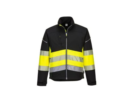 Kurtka ostrzegawcza softshell pw375bky rozmiar m