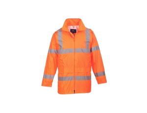 Kurtka ostrzegawcza przeciwd. pomarańczowa hi-vis rain l