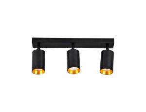 Lampa Listwa Sufitowo-Ścienna LED 3xGU10 MARIBEL Czarny Goldlux