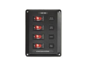 Panel Wyłączników Blue Sea BelowDeck – 4 obwody